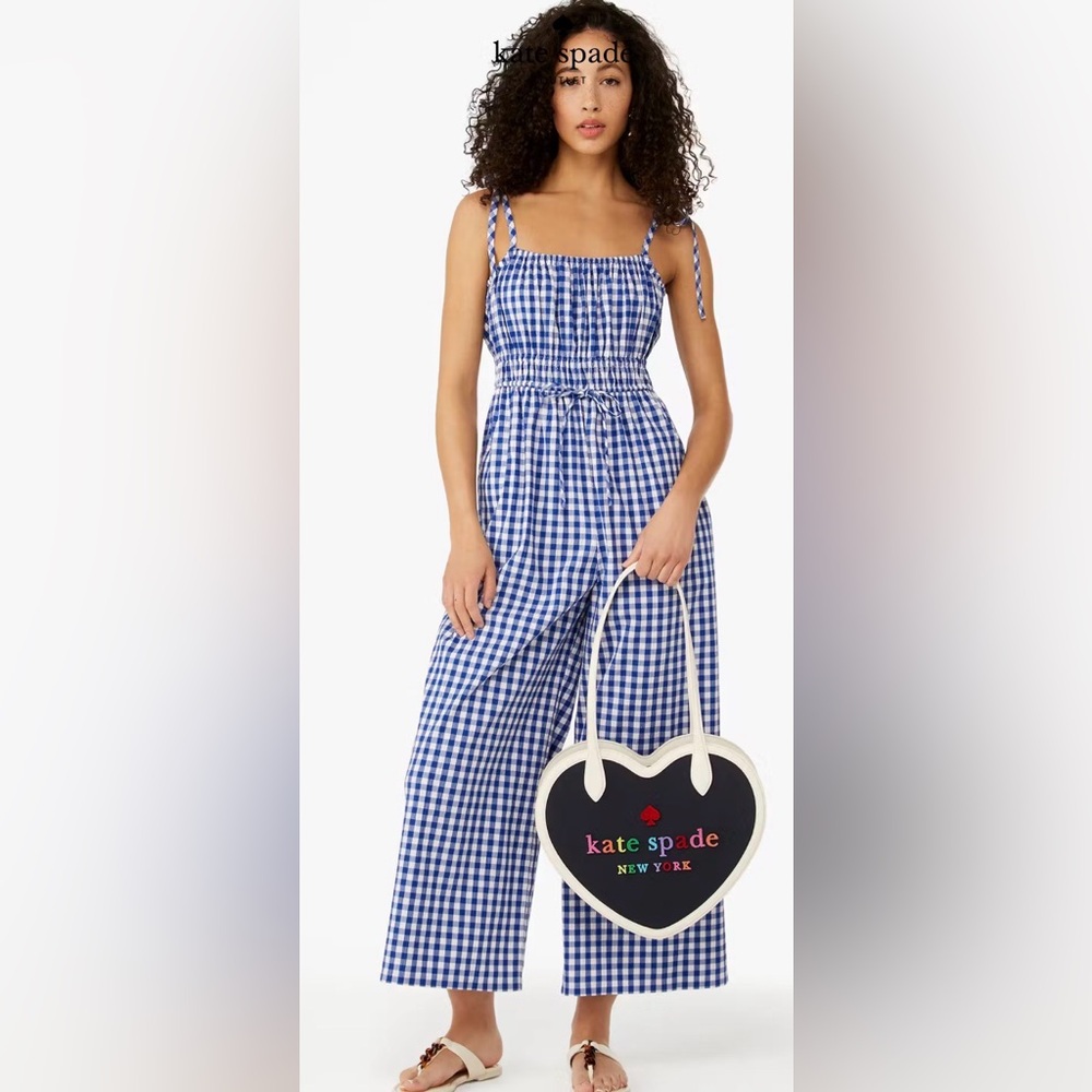 kate spade Wave Gingham Jumpsuit